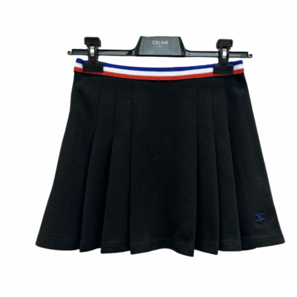 Short Pleated Skirt Black For Women