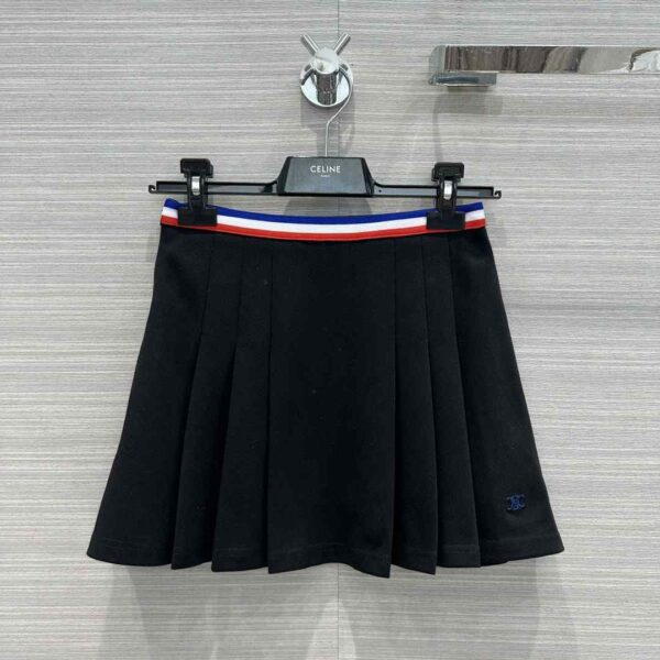 Short Pleated Skirt Black For Women