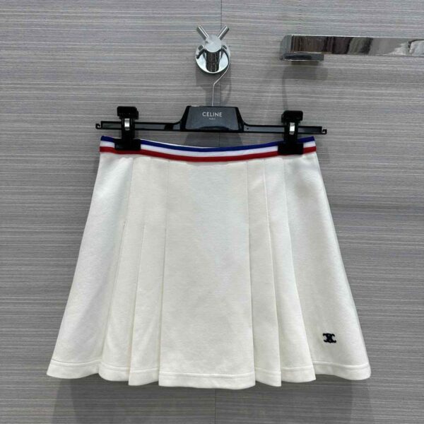 Short Pleated Skirt White For Women 2Z337233U.01UO
