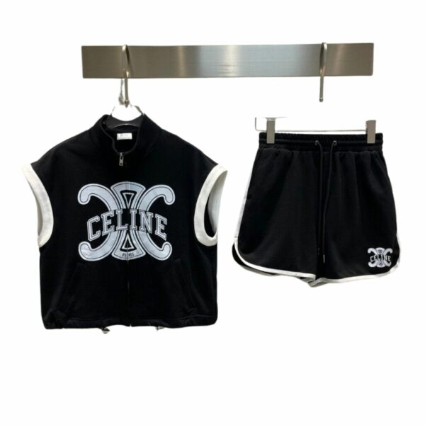 Shorts And Sleeveless Shirt Black For Women