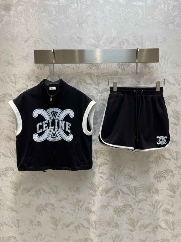 Shorts And Sleeveless Shirt Black For Women