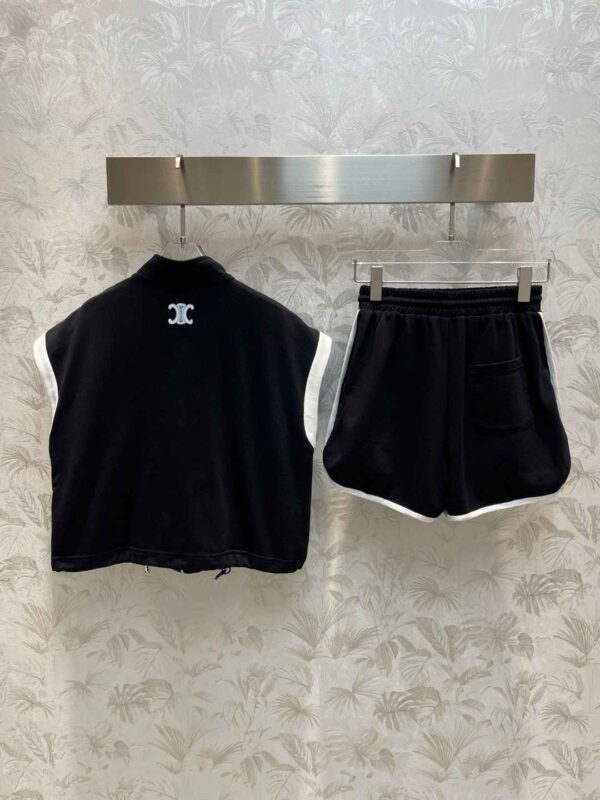 Shorts And Sleeveless Shirt Black For Women