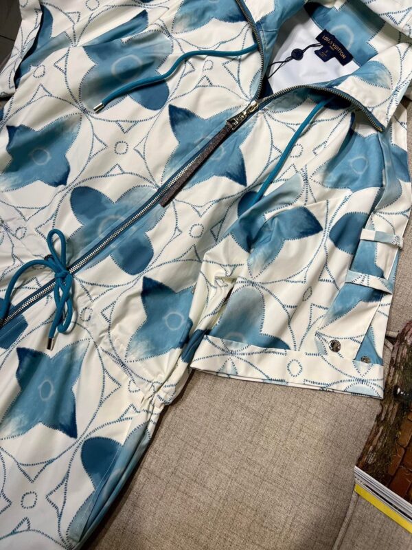 Shorts Jumpsuit White And Blue For Women