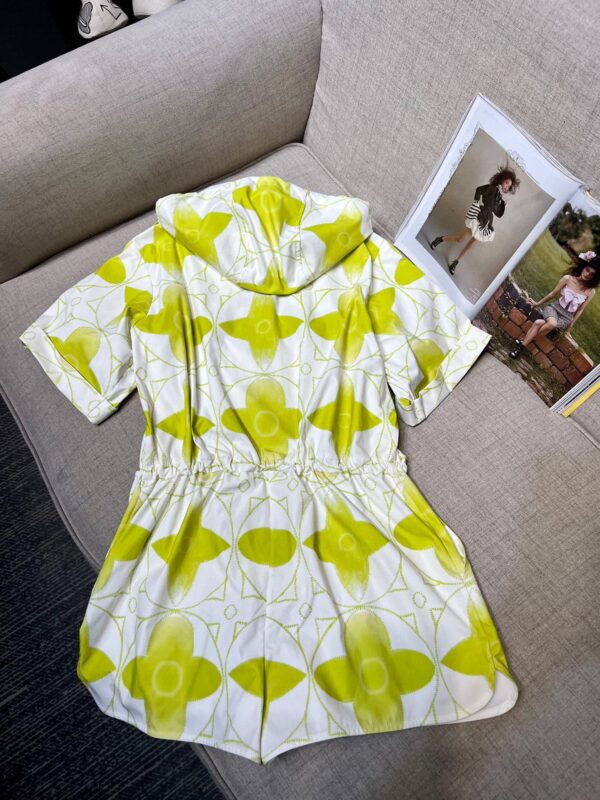 Shorts Jumpsuit White And Yellow For Women