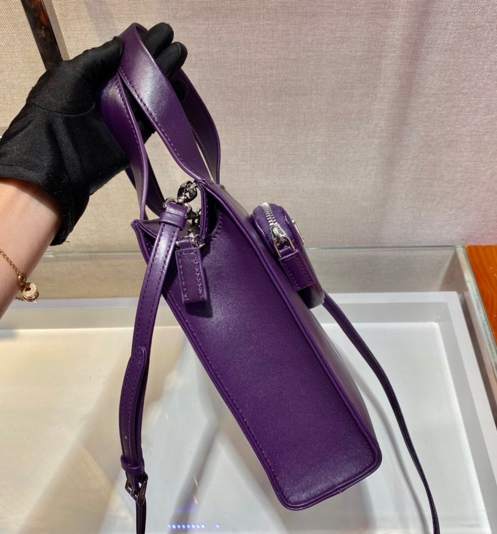 Shoulder Bag In Purple For Women 8.6in/ 22cm