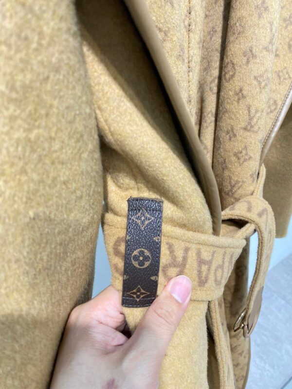 Signature Double Face Hooded Wrap Coat Beige For Women 1AAASI