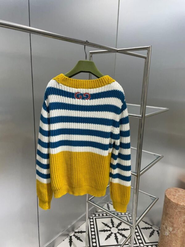 Simple Horizontal Stripe Top And Skirt Yellow For Women
