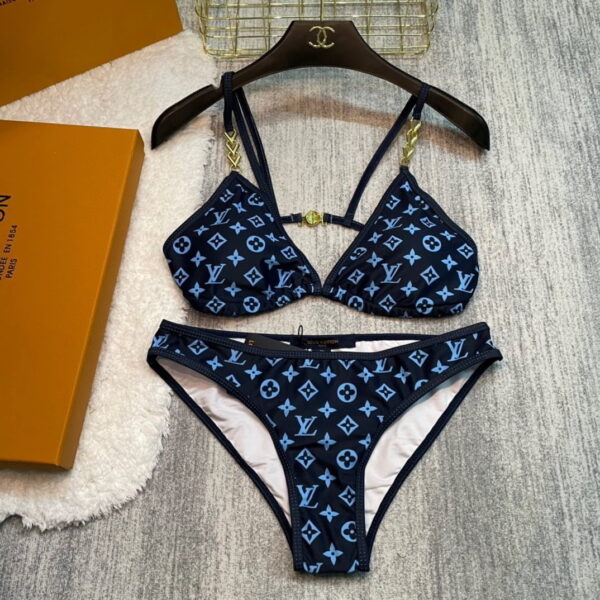 Sky Monogram Bikini Dark Blue For Women 1AAF6Q 1AAF6Y