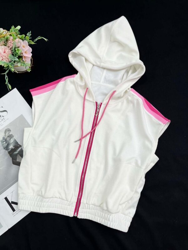 Sleeveless Shirt And Shorts White For Women