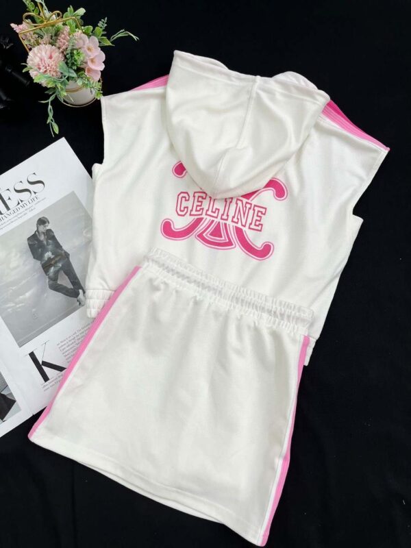 Sleeveless Shirt And Shorts White For Women