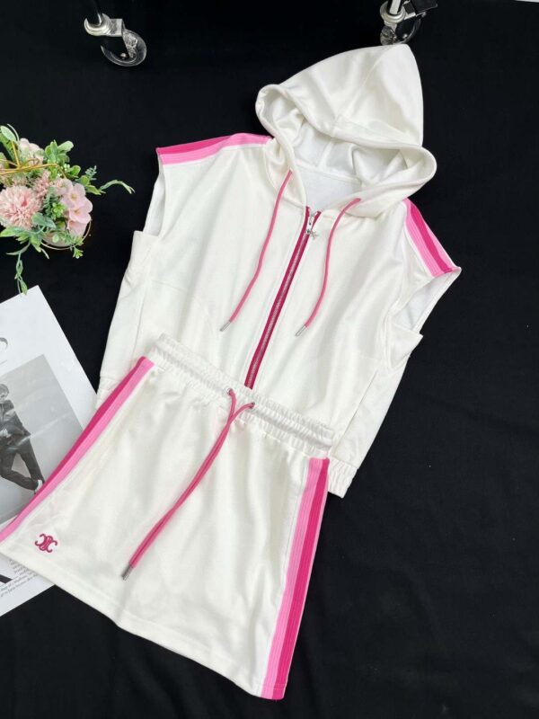 Sleeveless Shirt And Shorts White For Women