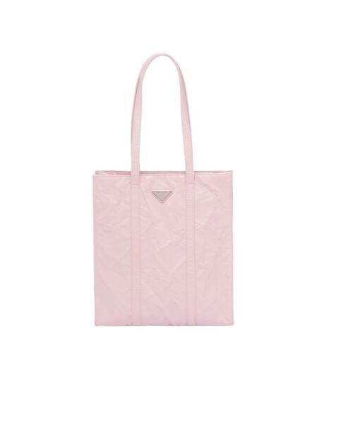 Small Antiqued Nappa Tote Bag In Pink/Black For Women 12.9 in/ 33cm 1BG459_UVL_F0E18_V_OOO