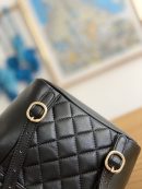[REP 1:1] Small Backpack Black/White/Pink For Women 7.1in / 18cm AS2908