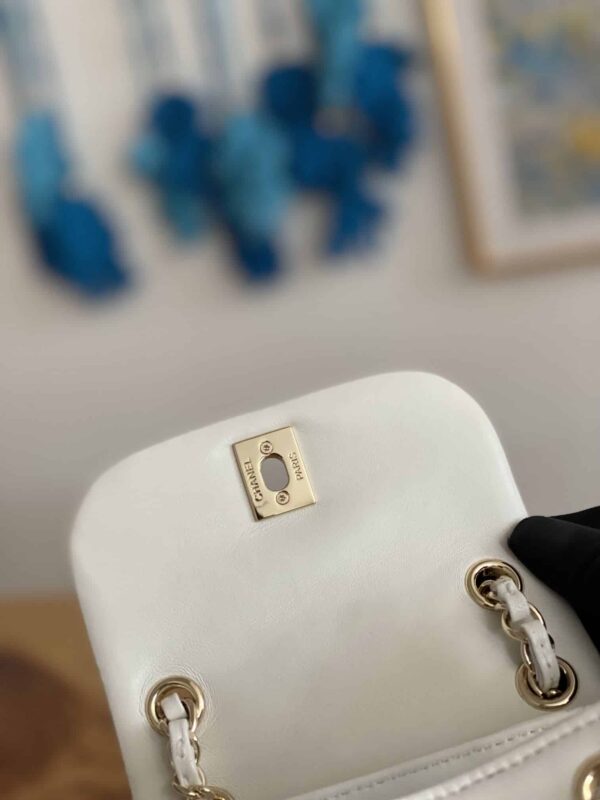 [REP 1:1] Small Backpack Black/White/Pink For Women 7.1in / 18cm AS2908
