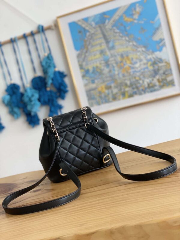 [REP 1:1] Small Backpack Black/White/Pink For Women 7.1in / 18cm AS2908