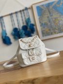 [REP 1:1] Small Backpack Black/White/Pink For Women 7.1in / 18cm AS2908