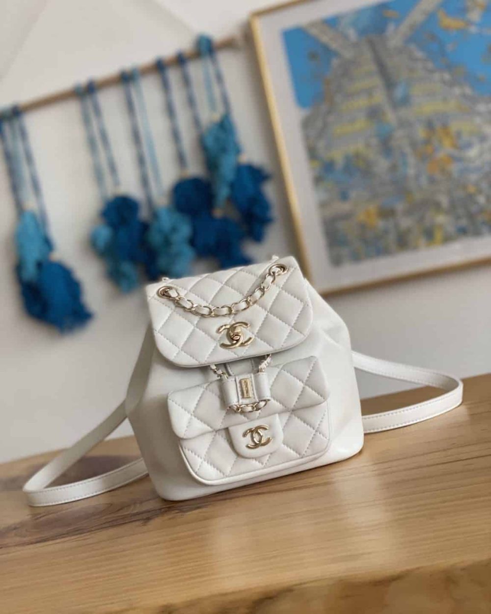 [REP 1:1] Small Backpack Black/White/Pink For Women 7.1in / 18cm AS2908