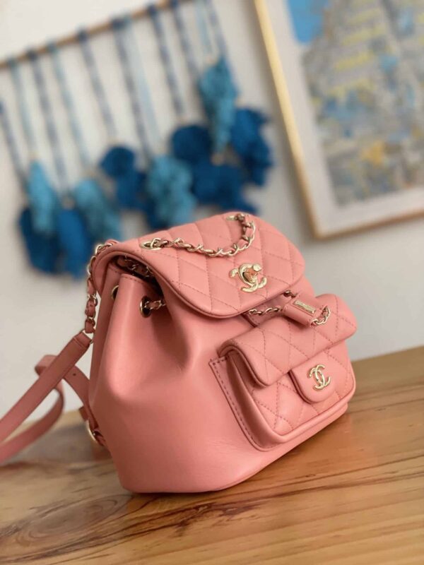 [REP 1:1] Small Backpack Black/White/Pink For Women 7.1in / 18cm AS2908