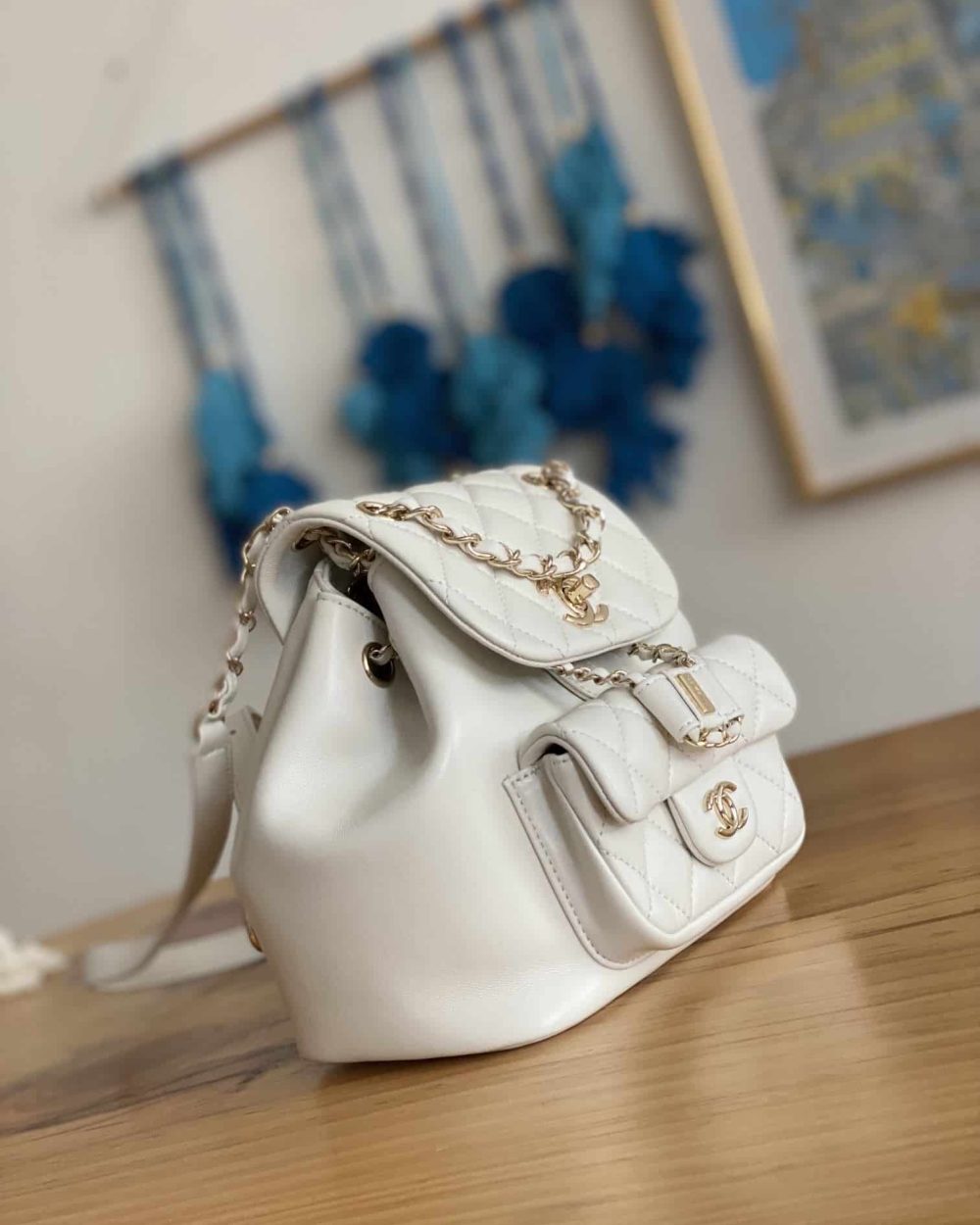 [REP 1:1] Small Backpack Black/White/Pink For Women 7.1in / 18cm AS2908