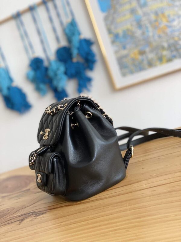 [REP 1:1] Small Backpack Black/White/Pink For Women 7.1in / 18cm AS2908