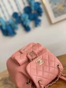 [REP 1:1] Small Backpack Black/White/Pink For Women 7.1in / 18cm AS2908