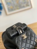 [REP 1:1] Small Backpack Black/White/Pink For Women 7.1in / 18cm AS2908