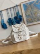 [REP 1:1] Small Backpack Black/White/Pink For Women 7.1in / 18cm AS2908