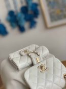 [REP 1:1] Small Backpack Black/White/Pink For Women 7.1in / 18cm AS2908