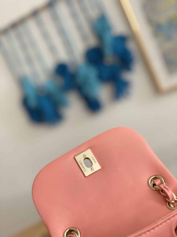 [REP 1:1] Small Backpack Black/White/Pink For Women 7.1in / 18cm AS2908