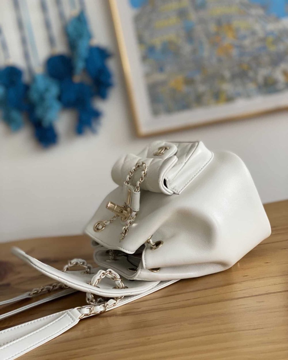 [REP 1:1] Small Backpack Black/White/Pink For Women 7.1in / 18cm AS2908