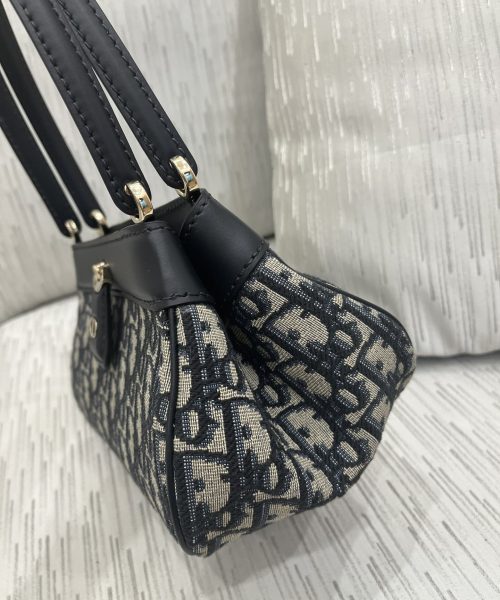 1:1 Replica Small Dior Key Bag Black For Women 8.5in/22cm M1844OTZQ_M928
