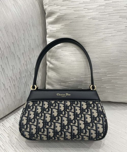 1:1 Replica Small Dior Key Bag Black For Women 8.5in/22cm M1844OTZQ_M928