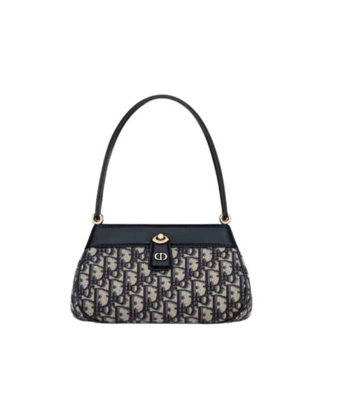 1:1 Replica Small Dior Key Bag Black For Women 8.5in/22cm M1844OTZQ_M928