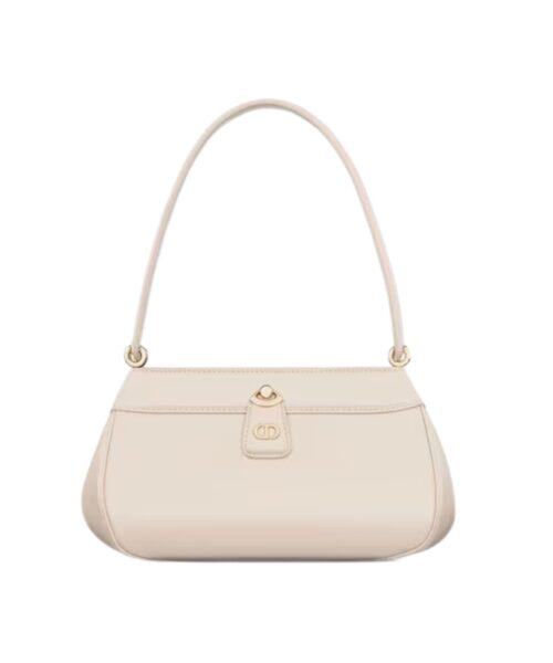 1:1 Replica Small Dior Key Bag White/Black For Women 8.5in/22cm M1844OBEQ_M49U