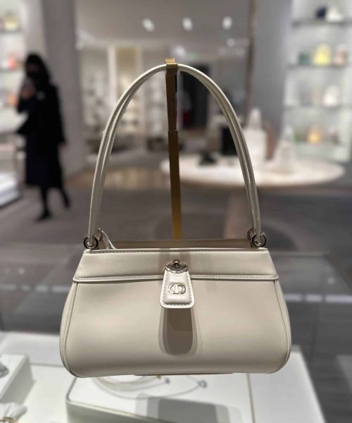 1:1 Replica Small Dior Key Bag White/Black For Women 8.5in/22cm M1844OBEQ_M49U