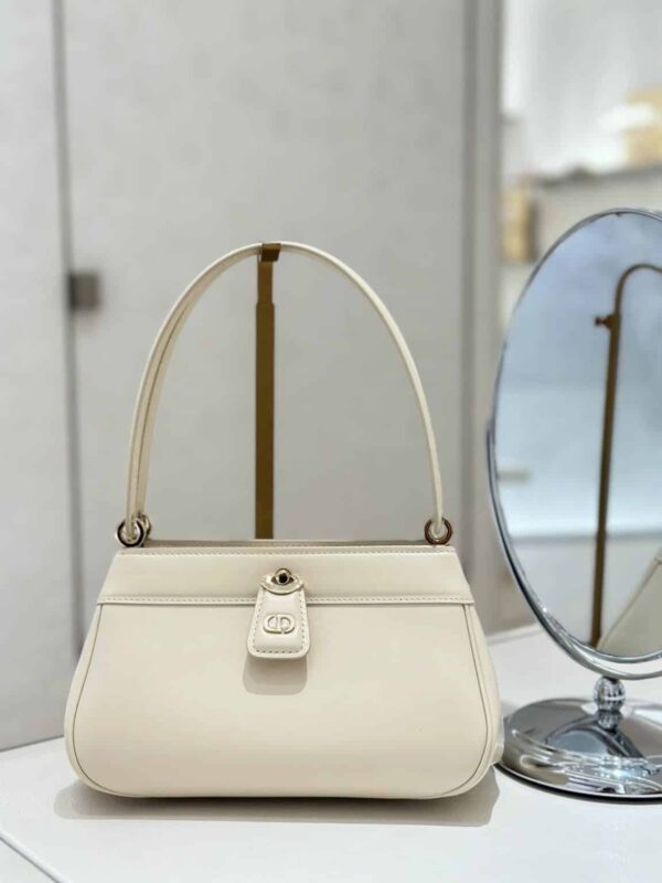 1:1 Replica Small Dior Key Bag White/Black For Women 8.5in/22cm M1844OBEQ_M49U