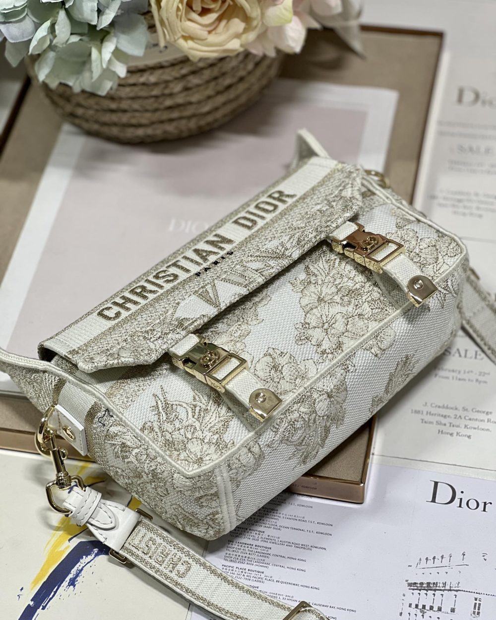 1:1 Replica Small Diorcamp Bag Beige For Women 9in/ 23cm