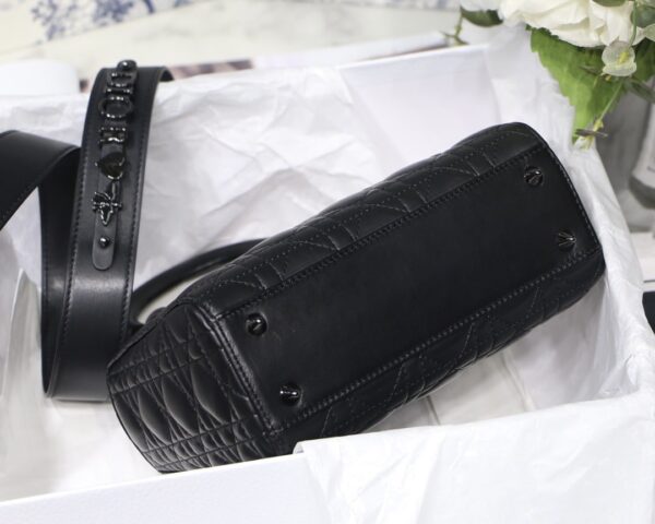 1:1 Replica Small Lady Dior My Abcdior Bag Black/Grey/White For Women 8in/20cm