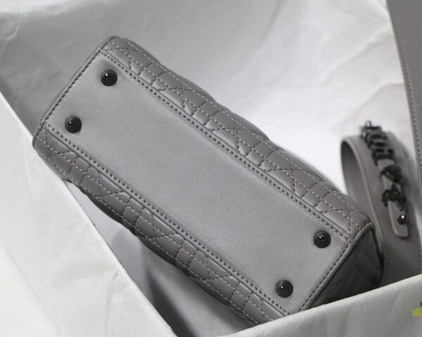 1:1 Replica Small Lady Dior My Abcdior Bag Black/Grey/White For Women 8in/20cm