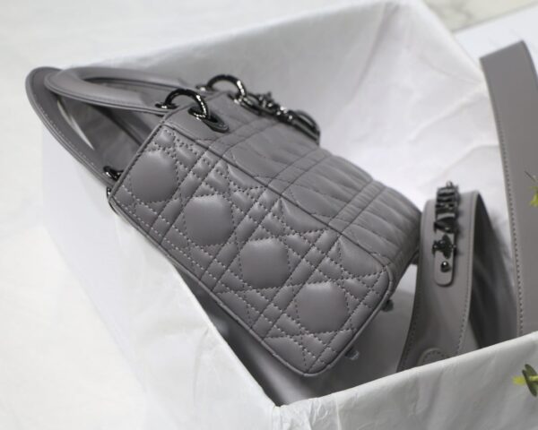 1:1 Replica Small Lady Dior My Abcdior Bag Black/Grey/White For Women 8in/20cm