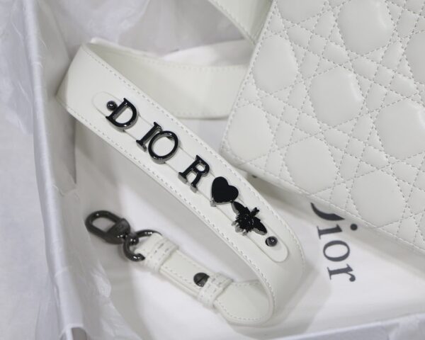 1:1 Replica Small Lady Dior My Abcdior Bag Black/Grey/White For Women 8in/20cm