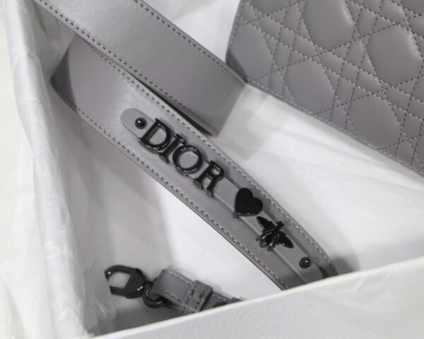 1:1 Replica Small Lady Dior My Abcdior Bag Black/Grey/White For Women 8in/20cm