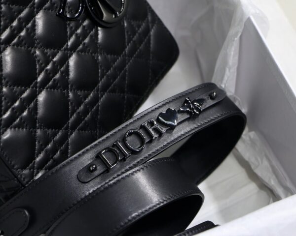 1:1 Replica Small Lady Dior My Abcdior Bag Black/Grey/White For Women 8in/20cm