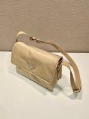 Small Padded Shoulder Bag In Beige/Pink For Women 9.1in/ 23cm 1BD313_RDLN_F0F24_V_OOO