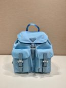 Small Re-Nylon Backpack In Blue For Women 11in/ 28cm 1BZ677_RV44_F0076_V_OOO