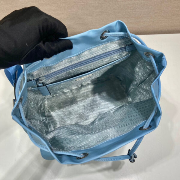 Small Re-Nylon Backpack In Blue For Women 11in/ 28cm 1BZ677_RV44_F0076_V_OOO