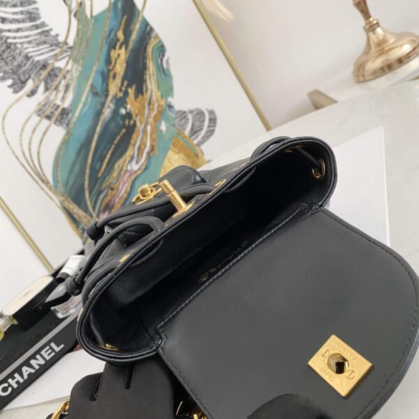[REP 1:1] Small Vintage Duma Backpack Black For Women 6.7in / 17cm