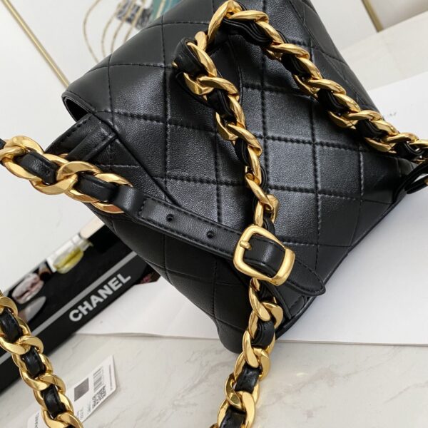 [REP 1:1] Small Vintage Duma Backpack Black For Women 6.7in / 17cm