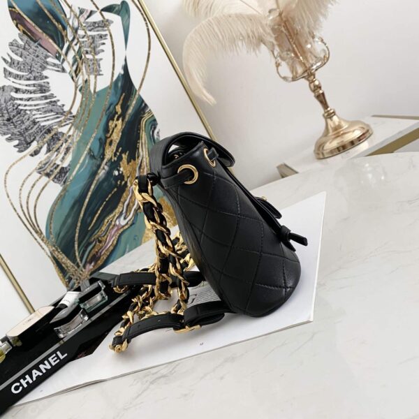 [REP 1:1] Small Vintage Duma Backpack Black For Women 6.7in / 17cm