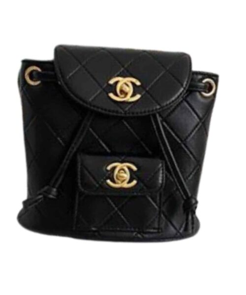 [REP 1:1] Small Vintage Duma Backpack Black For Women 6.7in / 17cm